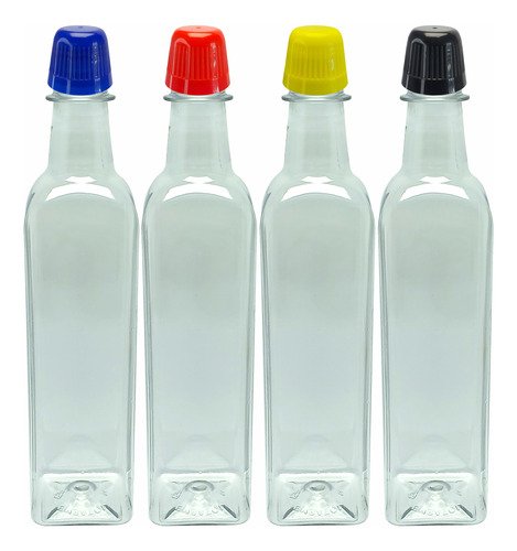 49 Frasco Plástico Cristal Pet 500ml Tampa Dosadora 20ml Aze