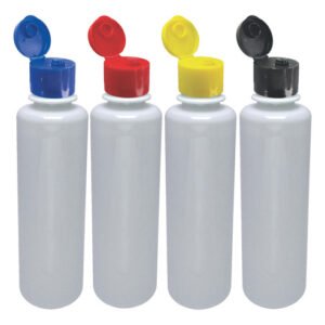 27 Frascos Plásticos Branco Pet 250ml C/ Tampa Fliptop Cos