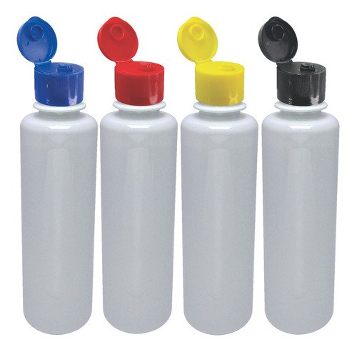 216 Frascos Plásticos Branco Pet 250ml C/ Tampa Fliptop Cos