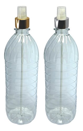 392 Frascos Plásticos Cristal Pet 1l Válvula Spray L Suc
