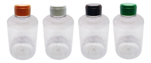 12 Frascos Plástico Cristal Pet 500ml Fliptop C/ Rosca Sup - Imagem 4