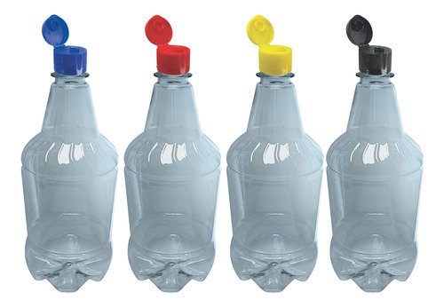 336 Frascos Plástico Cristal Pet 750ml Batoque Fliptop Gr2