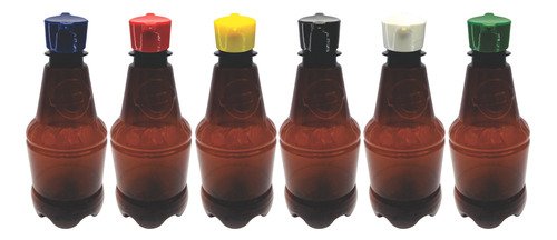 306 Frasco Plástico Âmbar Pet 300ml Com Tampa 2 Bico Gr2 - Imagem 2