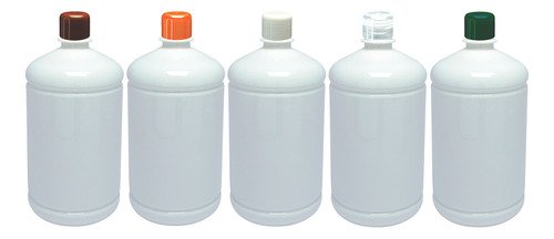 22 Frascos Brancos Pet De 1l Aromatizante Tampa Batoque Sab - Imagem 2