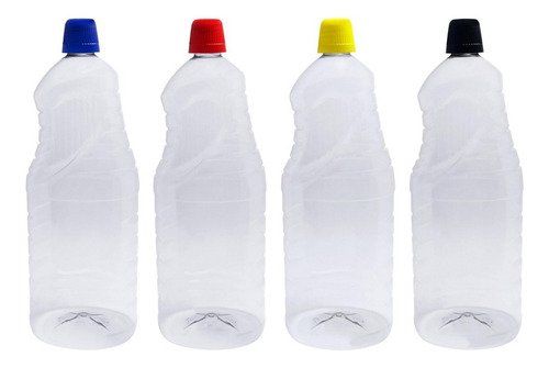 3 Frascos Plásticos Cristal Pet 2l Tampa Dosadora 20ml Ama