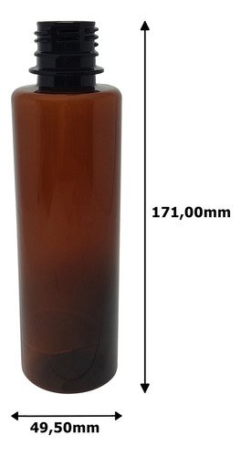 27 Frascos Plástico Âmbar Pet 250ml Com Tampa S Batoque Cos - Imagem 8