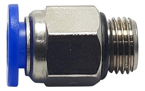 1 Conexão Pneumática Reta Macho Rosca 1/8 X Tubo 6mm