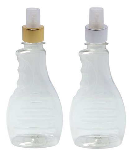 12 Frasco Plástico Cristal Pet 300ml Válvula Spray L Bor