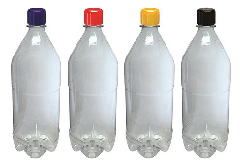 51 Frascos Cristal Pet 1l Aromatizante Tampa Batoque Agu