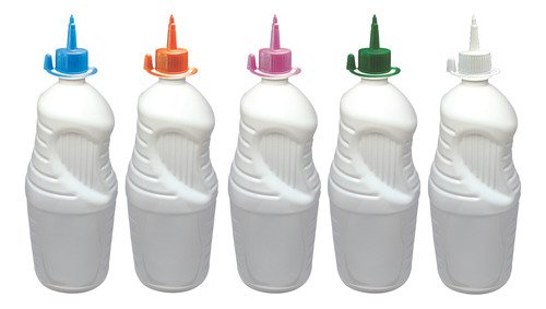3 Frascos Plástico Branco Pet De 2l C/ Bico Aplicador Ama - Imagem 2