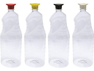 144 Frasco Plástico Cristal Pet De 2l Tampa Rosca 2 Bico Ama