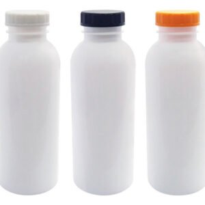 132 Frasco Plástico Branco Pet 400ml Tampa Rosca S/ Lacre De