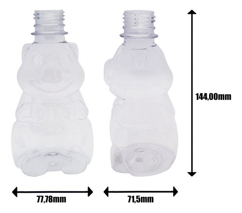 16 Frascos Plástico Cristal Pet 300ml Válv Mini Gatilho Zoo - Imagem 5