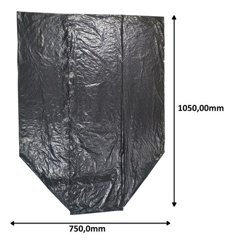 125 Unidades Saco De Lixo Em Rolo 100 Litros Preto 75x105cm - Imagem 3