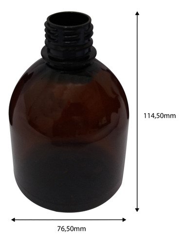 18 Frasco Plástico Âmbar Pet 300ml Tampa Dosadora 30ml Sab - Imagem 4