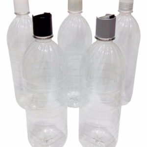 392 Frascos Plástico Cristal Pet De 1l Com Tampa Disktop Suc