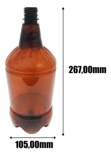 3 Frascos Plástico Âmbar Pet 1,5l Válvula Bico Pato L Gr2 - Imagem 5