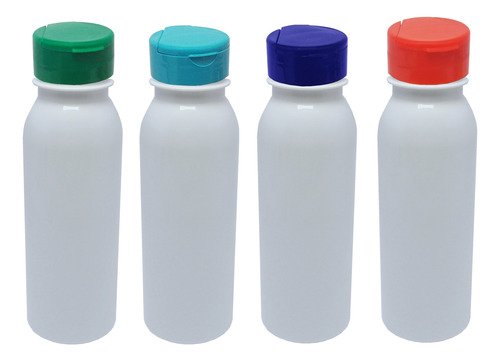 30 Frascos Plástico Branco Pet 250ml Tampa Fliptop Cap Det - Imagem 2