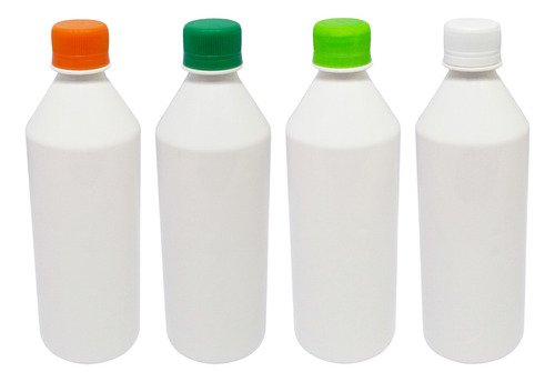 765 Frascos Plástico Branco Pet 500ml Tampa Rosca Lacre Cos - Imagem 2