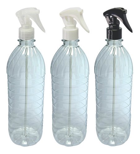 392 Frascos Plásticos Cristal Pet 1l Válv Mini Gatilho Suc