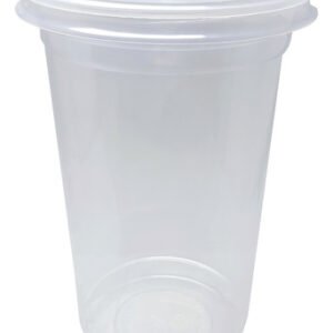 50 Copos Descartáveis Plásticos Tampa C/ Furo Pp 700/770ml