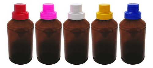 48 Frasco Plástico Ambar Pet 500ml Tampa Dosadora 30ml Far