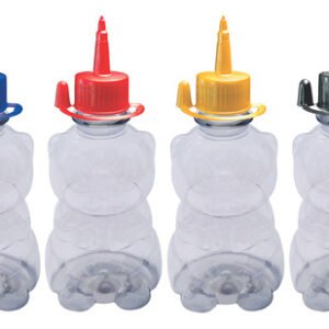 60 Frasco Plástico Cristal Pet 300ml C/ Bico Aplicador Zoo