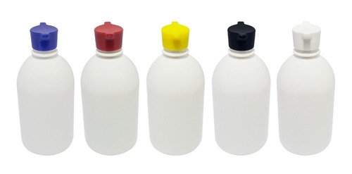 678 Frasco Plástico Branco Pet 500ml Tampa Rosca 2 Bico Sab - Imagem 2