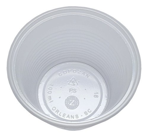 200 Potes Descartáveis Plásticos Ps Cristal C/ Tampa 100ml - Imagem 3