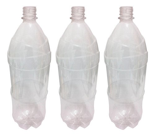 2 Frasco Plástico Cristal Pet 2l Válvula Bico Pato S Ref - Imagem 2