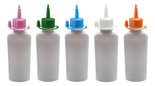 336 Frasco Plástico Branco Pet 140ml C/ Bico Aplicador Aro - Imagem 2