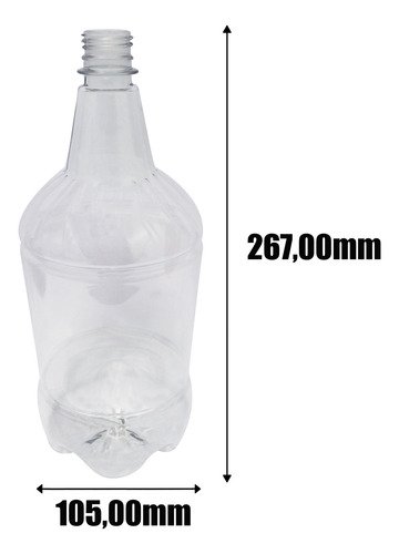 3 Frascos Plástico Cristal Pet 1,5l Com Alça 2 Dedos Gr2 - Imagem 6