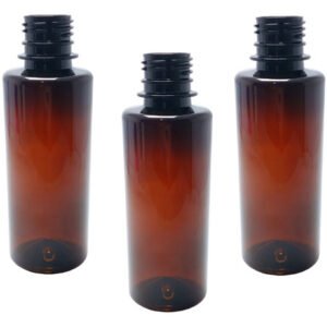 1855 Frasco Plástico Ambar Pet 200ml Vazios Sem Tampas Cos