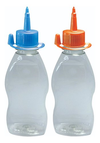 34 Frascos Cristal 190ml Pet C/ Tampa Aplicadora Mol - Imagem 3