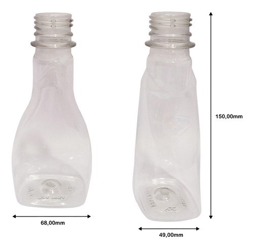 1323 Frascos Plástico Cristal 200ml C/ Tampa Fliptop Mol - Imagem 7