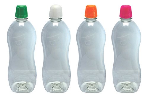 72 Frascos Plástico Cristal Pet 750ml Com Tampa Dosadora Cat - Imagem 2