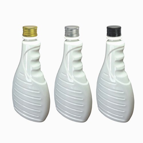 400 Frasco Plástico Branco Pet 500ml Tampa Alumínio S Bor