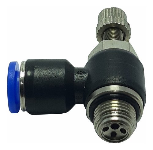 200 Conexão Pneumática Regulador Fluxo Rosca 1/8 X Tubo 6mm - Imagem 2