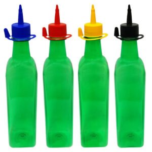 760 Frascos Plástico Verde Pet 500ml C/ Bico Aplicador Aze