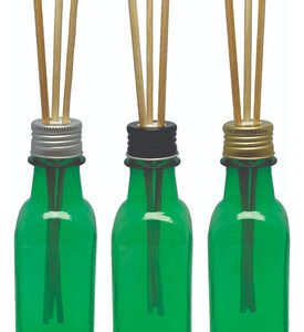 211 Frascos Plástico Verde 250ml Tampa Difusor Varetas Aze