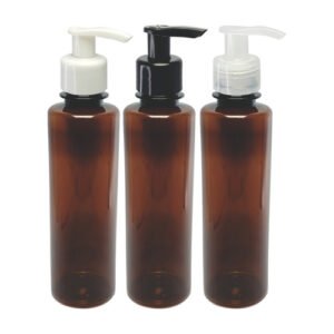 24 Frasco Plástico Âmbar Pet 250ml Válvula Bico Pato S Cos