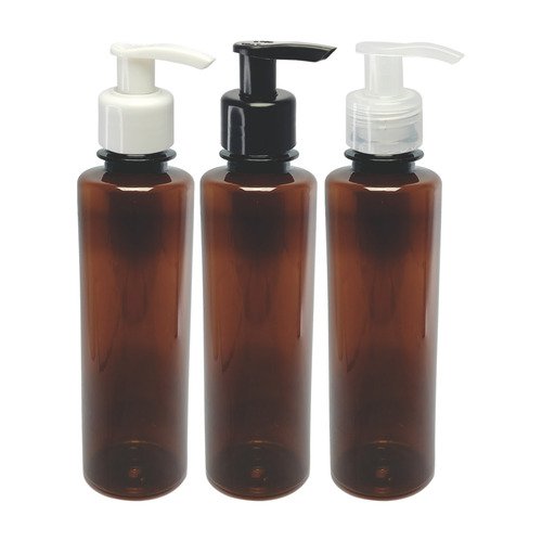 24 Frasco Plástico Âmbar Pet 250ml Válvula Bico Pato S Cos