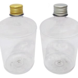 360 Frascos Plásticos Cristal Pet 1l Tampa Aluminio S/ Sab