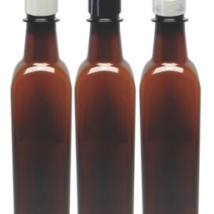 570 Frascos Plástico Âmbar 500ml Válvula Bico Pato S Aze