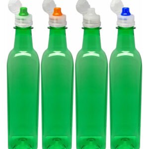 12 Frasco Plástico Verde Pet 500ml Tampa Sport Fliptop Aze