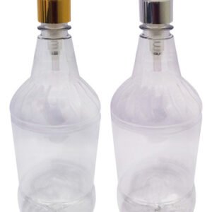 5 Frascos Plásticos Cristal 1l Válvula Bico De Pato L Gr2