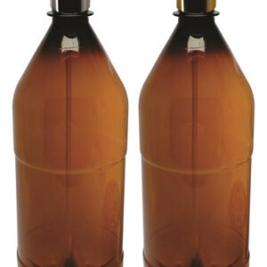 20 Frascos Plástico Âmbar 1l Com Válvula Bico Pato L Agu