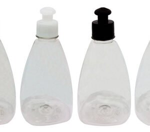 588 Frascos Plástico Cristal Pet 500ml C/ Tampa Pushpull Pir