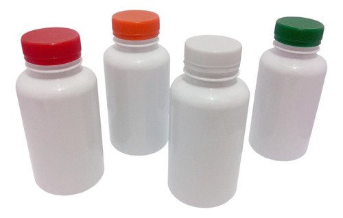 1200 Frascos Plástico Branco Pet 240ml Tampa Rosca Lacre Sup - Imagem 2