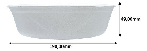 10 Marmitex Branca Isopor 190x49mm 850ml Darnel R102 - Imagem 5